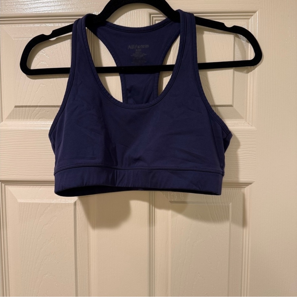 All Access Women’s Blue Racerback Sports Bra Compression Size M